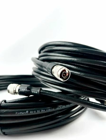 Коаксіальний кабель RG-8 з конектором Ntype - Ntype 20м 2шт koaksyalnyi_kabel_20m_ntype_ntype фото
