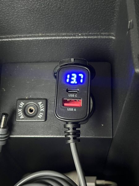 Прикурювач кабель для живлення Starlink Mini 3м +2юсб + вольтметр starlink_mini_car_adapter_3m фото