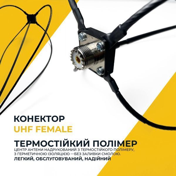 Підвісна антена &laquo;ПАВУК&raquo; 10м для рацій Motorola серії DP spider_vhf_10m фото