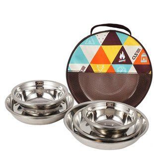 Набір тарілок для кемпінгу, 17 предметів outdoor_bowl_set_17 фото