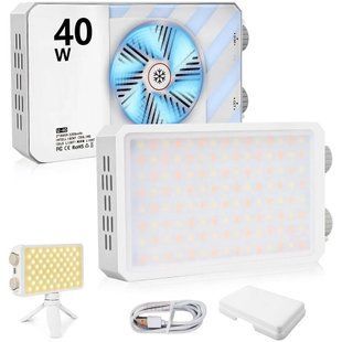 Портативний LED світильник 40W U-40 Bi-Color 2500&ndash;9000K CRI95+ з акумулятором та Power Bank LED-U40-BC-6400 фото