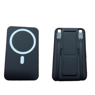 УМБ Павербанк 10000 mAh PD 22.5W Міні, бездротова магнітна зарядка 15W Magsafe, швидка зарядка 3.0 PD, для айфона, телефона, роутера, вбудовані кабелі Lightning, Type-C v_0017 фото